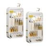 SOGA White Multi-Tier Cosmetic Storage Rack