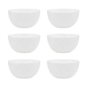 6PK Ecology 10cm Canvas Rice Bowl Coupe Dinnerware - White