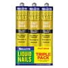 Selleys 420g Liquid Nails Fast Grab Waterbased Construction Adhesive - 3 Pack