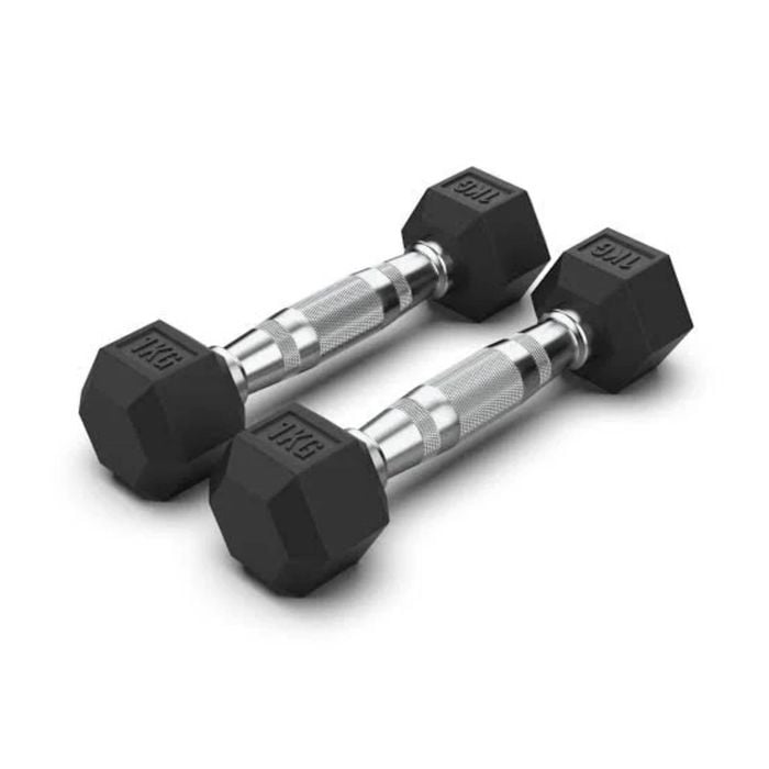 Partenope Fitness Hex Dumbbells 1 Kg Pair