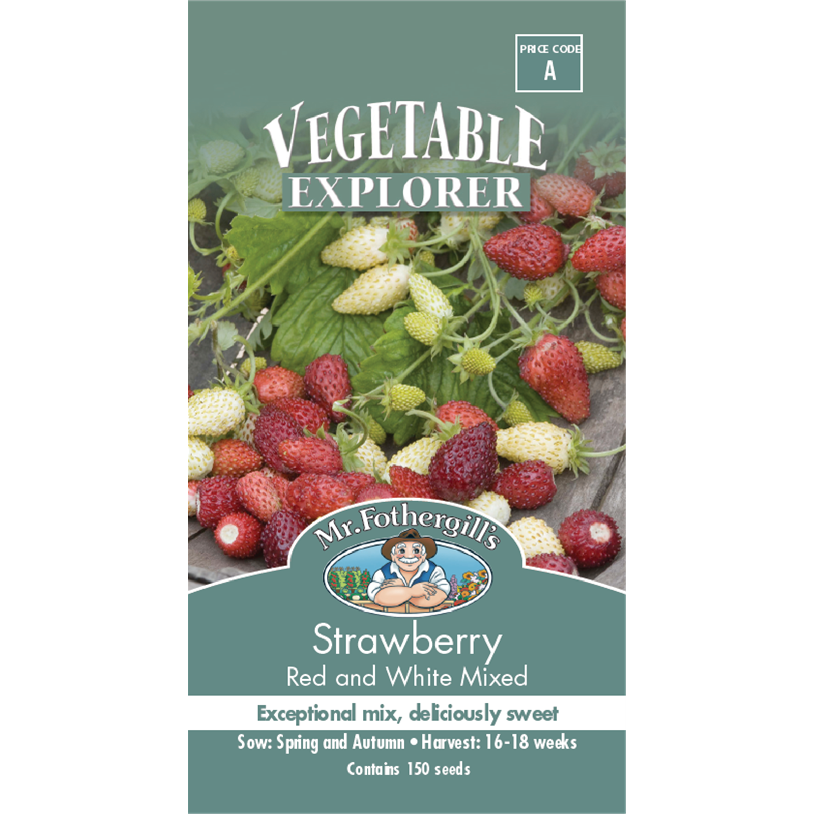 Mr Fothergill's Red and White Strawberry Seeds Vegetable Seed