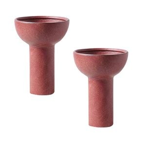 SOGA 2X 15x19.5cm Nordic Ceramic Vase Set
