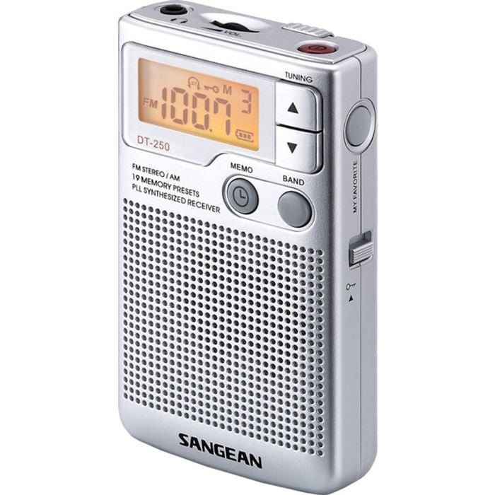 Sangean Pocket Radio With Speaker Earphones Beltclip
