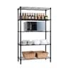 CARLA HOME 5-Tier Adjustable Metal Storage Shelves Wire Rack Organizer (60cm W x 40cm D x 145cm H)