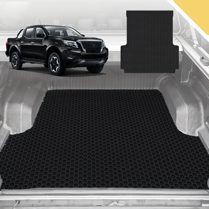 6D Pro Ute Tub Mat for Nissan Navara Dual Cab NP300/D23 STX (No Rear cupholder) 2015-Current (w Spray on Liner or no Liner)