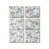 Cinnamon Cork Backed Coasters Set of 6 - Umbria Blue