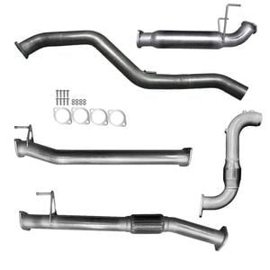 Ignite Exhausts Turbo Back For Mazda Bt50 B30b 3" Cat & Hotdog Raw Aluminised Steel