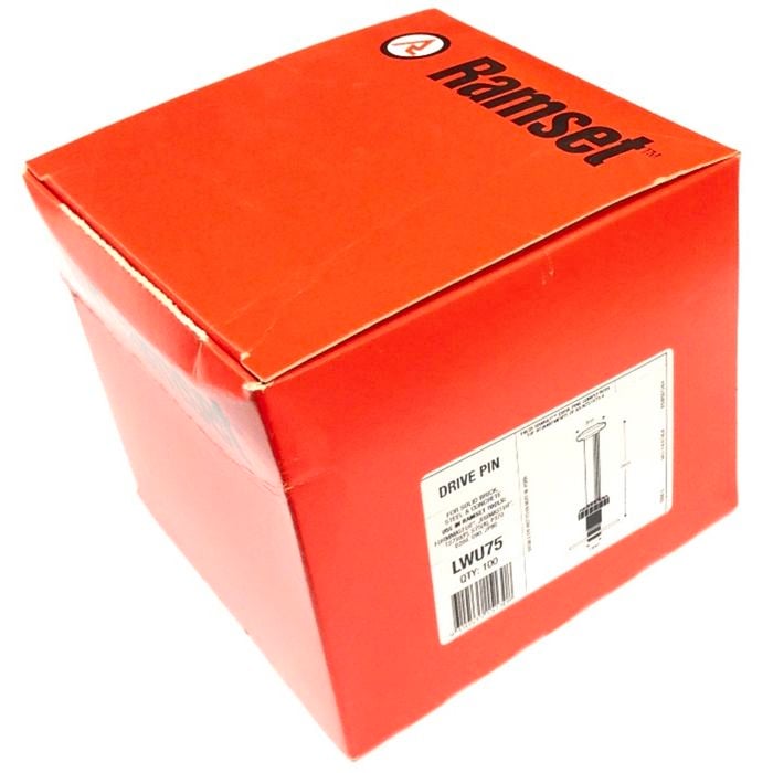 Ramset Drive Pin & Disc 9x75mm 100pk
