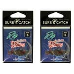 2x Surecatch Tangle Free Whiting Rig Hooks Size 6