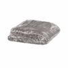 400gsm Soft Plain Faux Mink Blanket Queen 200x240 Cm Stone