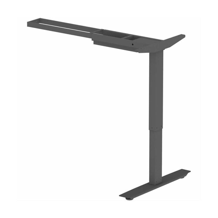 Lorell Sit-stand 3rd-leg Height Adjustable Sitting Standing Desk 114cm Black