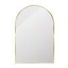 Astin Sinclair 900 x 600 x 28mm Brushed Brass Arch Shape Mirror