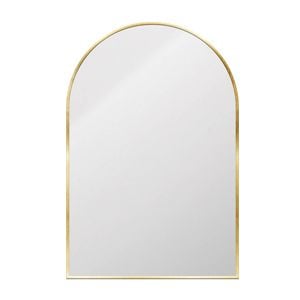 Astin Sinclair 900 x 600 x 28mm Brushed Brass Arch Shape Mirror