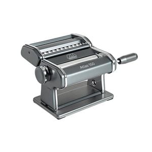 Marcato Atlas 150 Manual Pasta Machine w/10 Thickness Settings Powder Grey