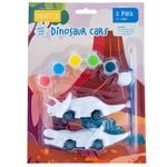 Crafted Paint Your Own Dinosaur Cars - 2 Pack