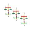 Yes4pets 3 X Wood Hanging Swing Toys For Birds