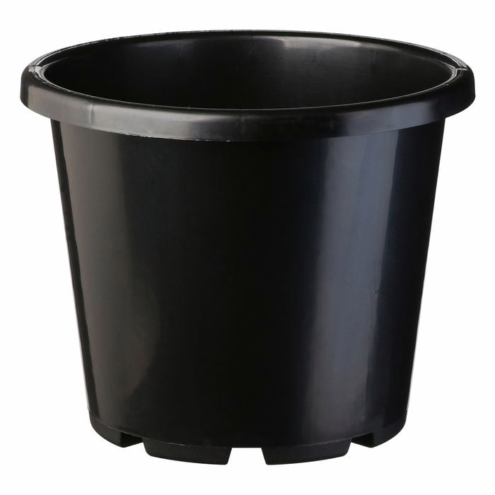 IP Plastics 15L Round Pot Black - 32cm