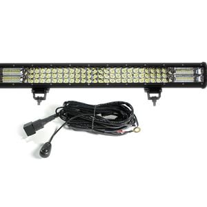 Elinz 26" inch 3 Rows LED Light Bar Work Driving FLOOD SPOT COMBO Offroad 4WD - Philips | 26" | Triple Rows