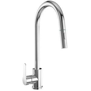 Mondella XpressFit Chrome Stainless Steel Pull Out Mixer