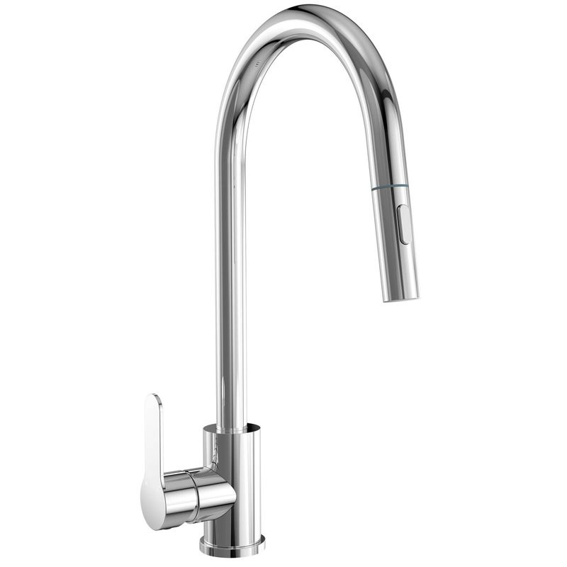 Mondella XpressFit Chrome Stainless Steel Pull Out Mixer