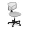 Artiss Armless Office Chair Mesh Swivel Home Desk Chair Small Space Grey