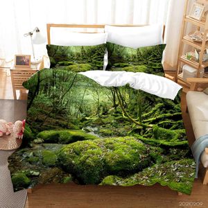 3D Green Forest Landscape Quilt Cover Set Bedding Set Duvet Cover Pillowcases 253