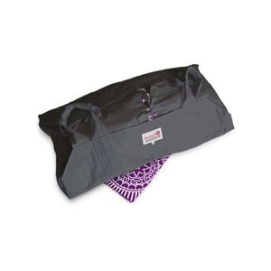Sweet Goodbye COCOON - Soft Pet Casket - Burial & Cremation Ceremony Kit (Classic Cotton) | Black/Magenta, Medium