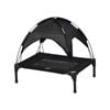 Charlies Elevated Dog Bed With Tent Black - Small