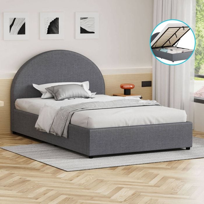 ALFORDSON Bed Frame Gas Lift Base King Single