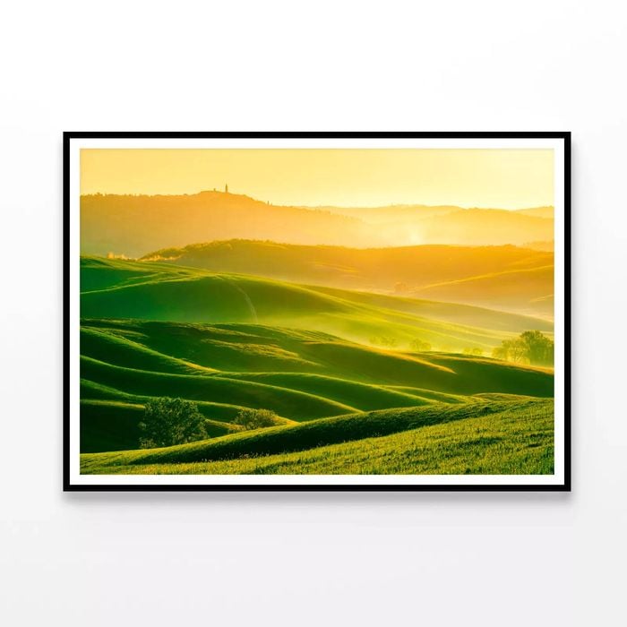 Waves Hills with Mountains  Print 100% Australian Made 120x90cm  (Poster)