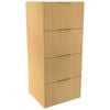 Lugna 1024 x 450 x 380mm Sand 4 Drawer Ready to Assemble Unit