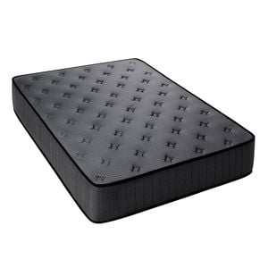 Advwin Mattress Double Medium Firm Bed Top Pocket Spring 27cm Dark Grey