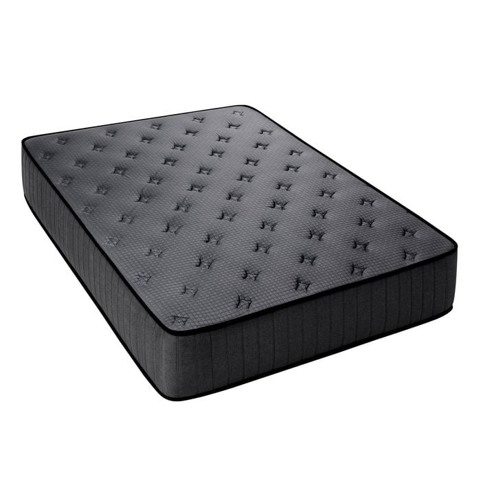 Advwin Mattress Double Medium Firm Bed Top Pocket Spring 27cm Dark Grey