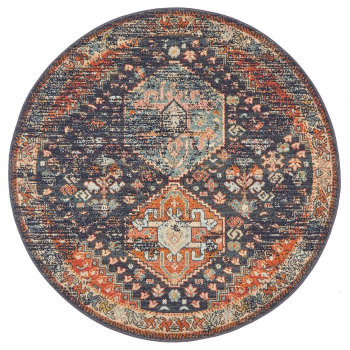 Heritage 854 Navy 150x150cm Rug