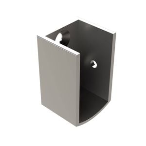 Emro Clear Anodised Shower Track Wall Mounting Bracket