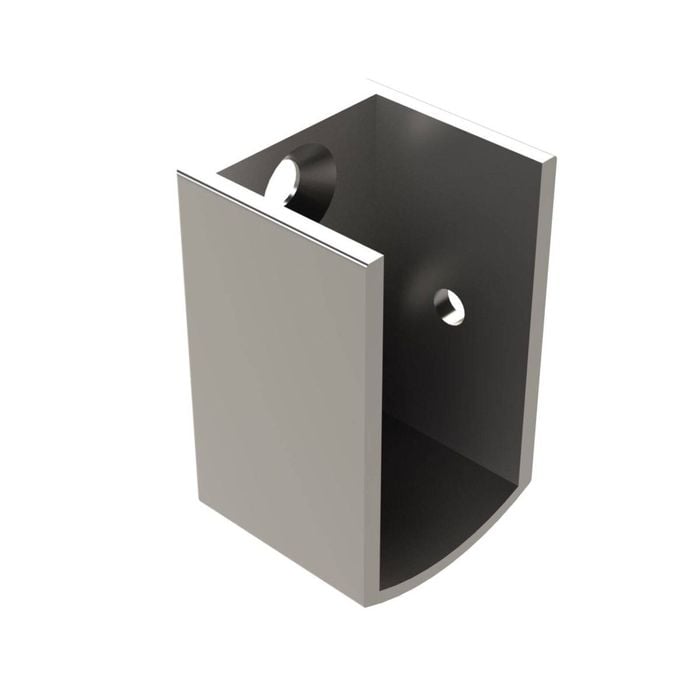 Emro Clear Anodised Shower Track Wall Mounting Bracket