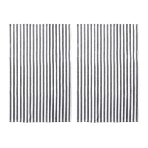 2pc Maine & Crawford Macha 60x40cm Stripe Cotton Tea Towels