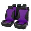 Catzon Full Set Leather Car Seat Covers Fit For Most Sedans Suvs Pickup Trucks-purple