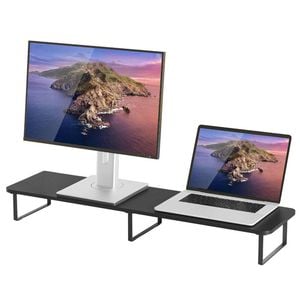 Activiva 100cm Dual Monitor/Computer/Laptop Riser/Stand Black f/ 13"~32 Screen