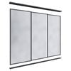 Lugna 2100 x 1801-2700mm Black Mirror Wardrobe Triple Sliding Doors