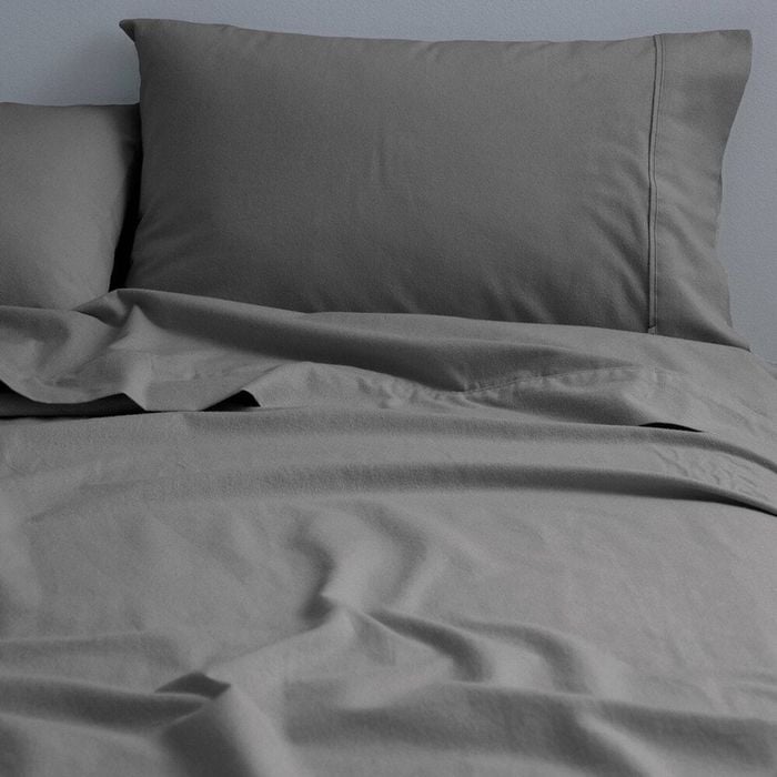 Canningvale Queen Cozi Cotton Sheet w/ Pillowcase Set - Ash