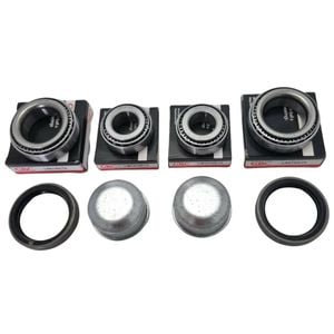 2x Standard Trailer Wheel Bearing Kits With Dustcaps For Ford Axles L68149/10 And Lm12749/10 - Bearing Kit | Wheel | Axles