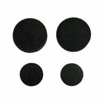 Kinetic 11mm And 19mm Black Rubber Ballcock Washers - 4 Pack