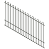 ProtectorAl 1201 - 2400 x 1500mm Woodland Grey Raked 16-30º Loop And Spear Top Pool Fence Panel