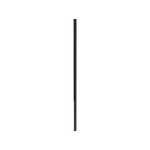 ProtectorAl 50 x 50 x 2400mm Black Aluminium Decorative In-ground Screen Post