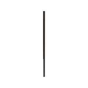 ProtectorAl 50 x 50 x 2400mm Black Aluminium Decorative In-ground Screen Post