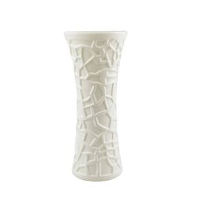 ANYDECO Flower Vase White Large Geometric Nordic Style Pot Home Decor