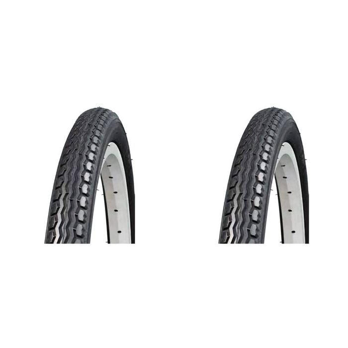 2PK AirPro City/Street Bicycle Tyre Replacement 20x1.75'' Black