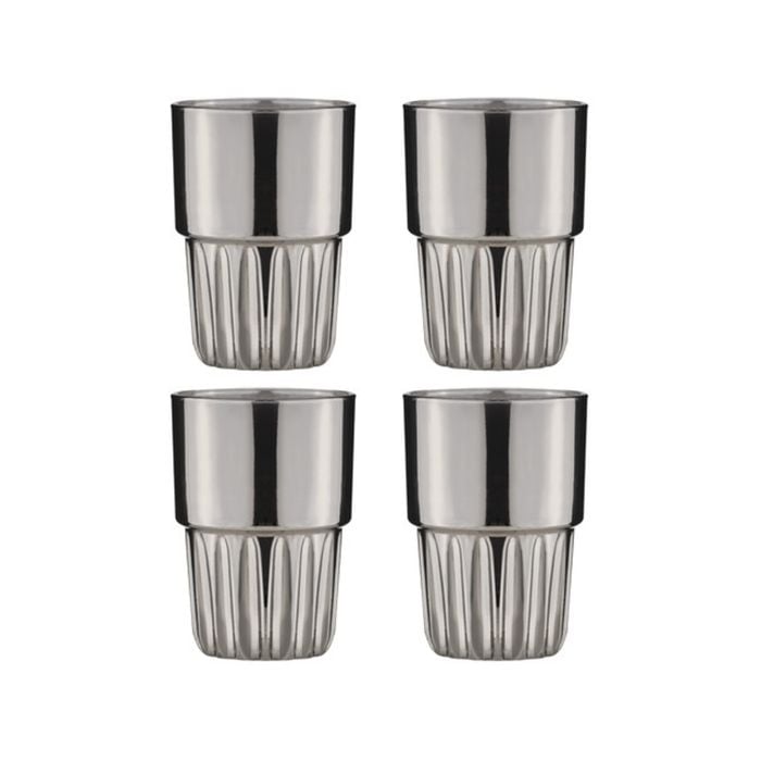 Tempa Skye Set of 4 Highball Tumblers 350ml Charcoal