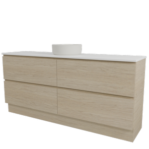 New England Joinery 1800mm Majesty SilkSurface Top Floor Standing Vanity